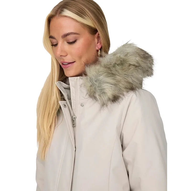 Parka de grossesse Newkaty - Écru Moonbeam-5