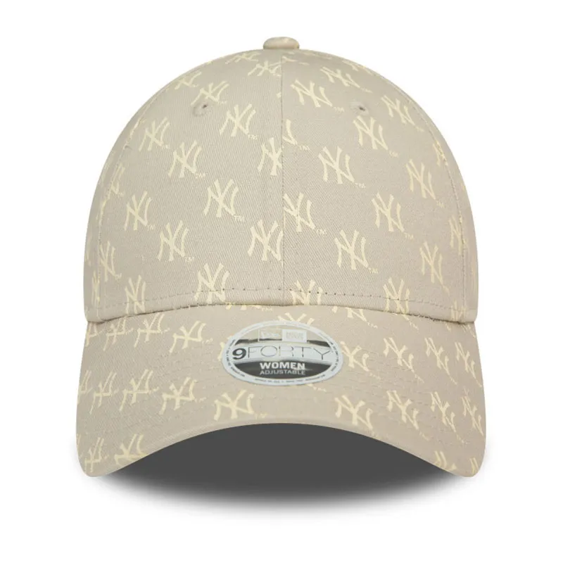 Casquette 9Forty New York Yankees Monogram Femme - Beige clair-1