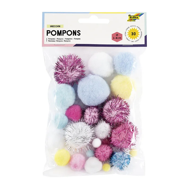 30 pompons - Licorne-0
