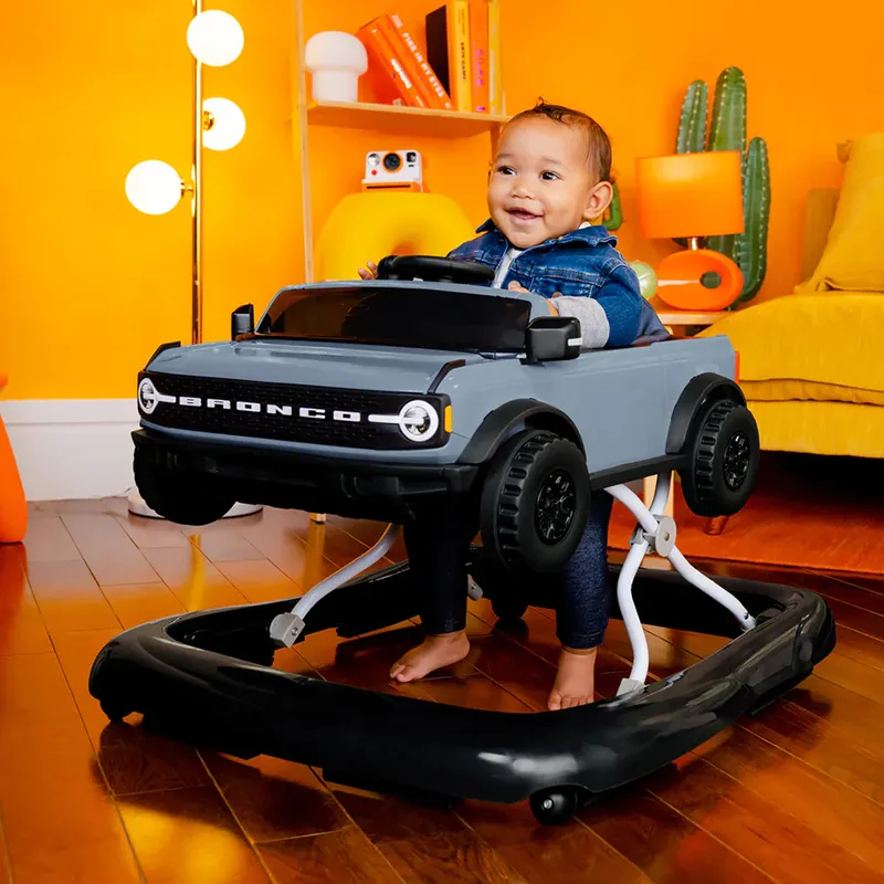 Trotteur 4en1 avec volant interactif amovible - 6m+-0