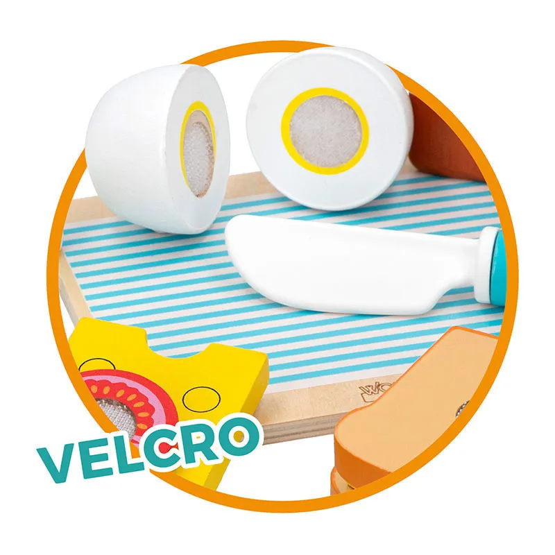Planche Petit déjeuner Bois 14pcs - 24m+-3