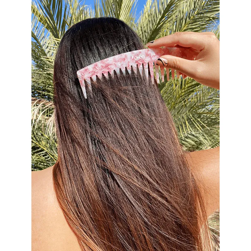 Peigne douceur Marbre - Rose-2