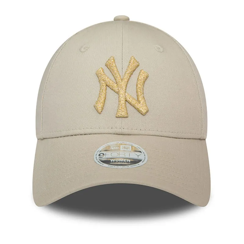 Casquette 9Forty Femme Metallic New York Yankees - Beige/Doré-1