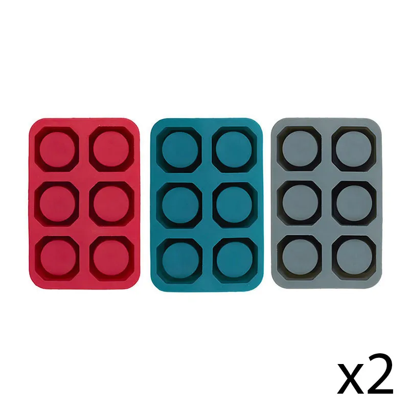 6 Moules cookie Silicone Aléat. - 19.50x12.20cm-0