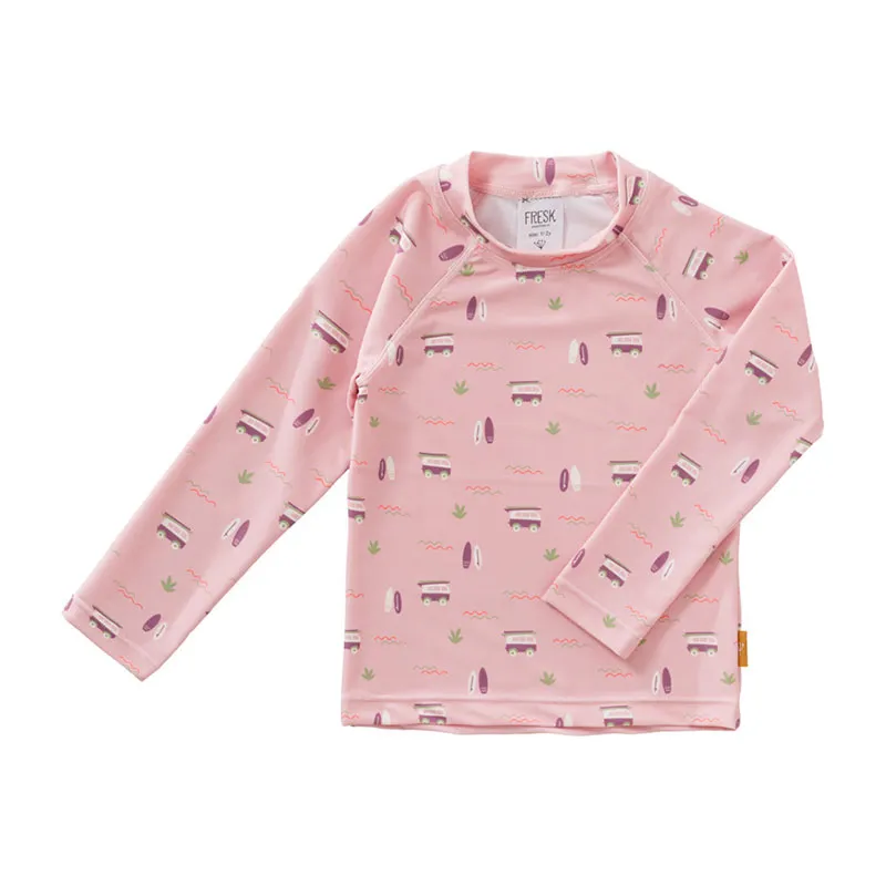 T-Shirt de bain ML Anti-UV - Surf Rose-1