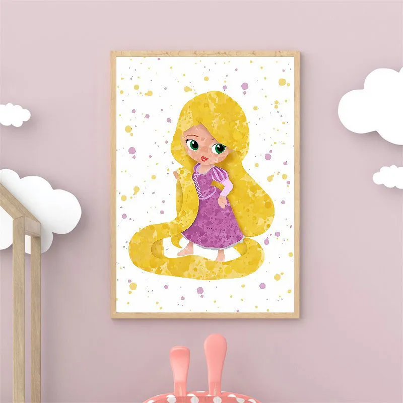 Toile Raiponce Dessin - 30x40cm-0
