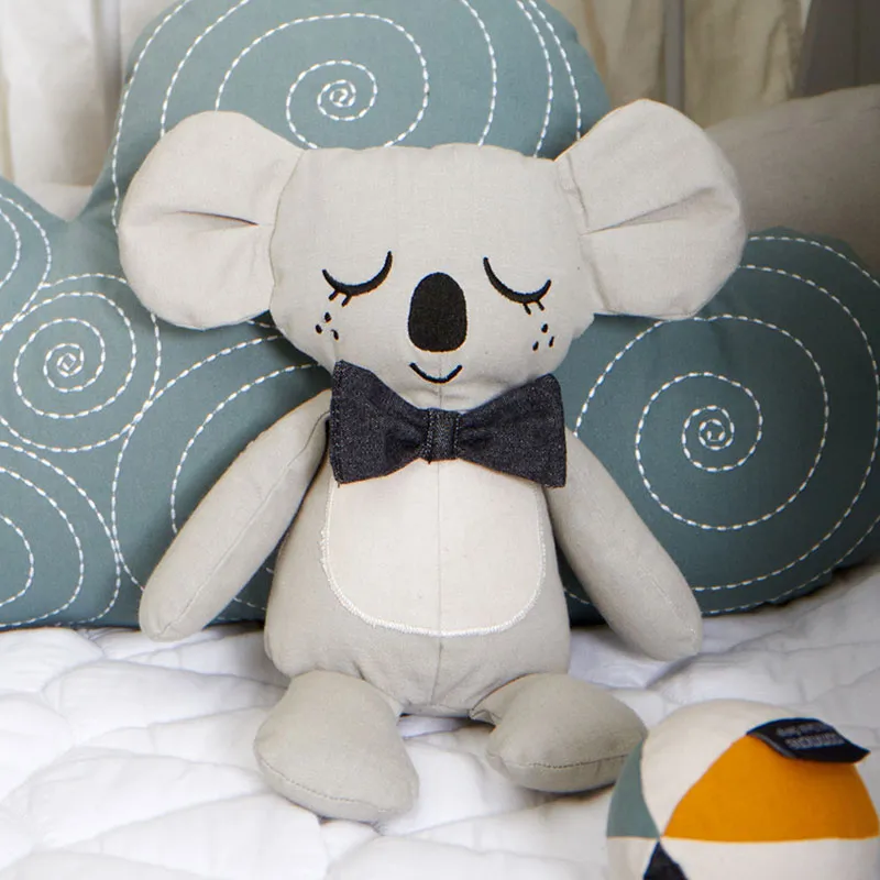 Peluche Coton BIO Kody le Koala - Gris-2