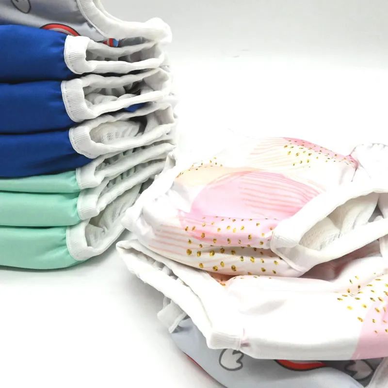 10 Couches à enfiler lavable Pull'Up 9-19 kg - Rose/Vert/Nuit-2