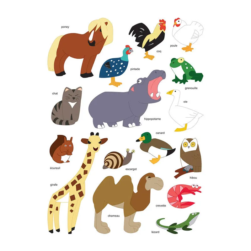 Gommettes Animaux/Poissons - 106pcs-1