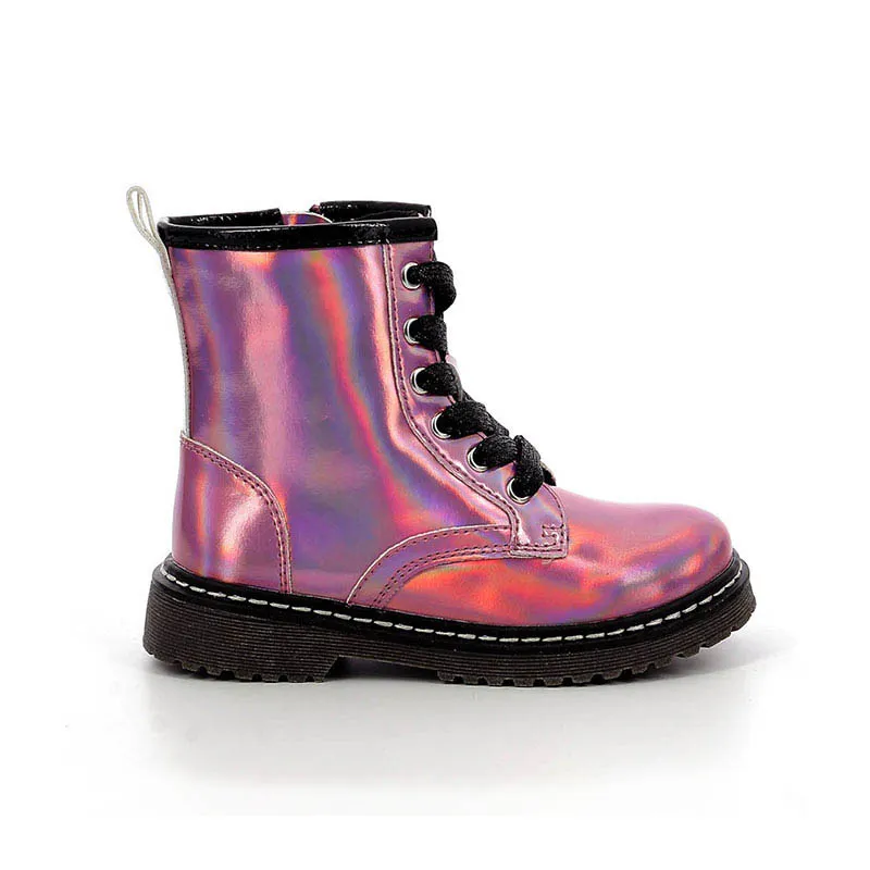 Bottines Modoka - Rose Hologram-2