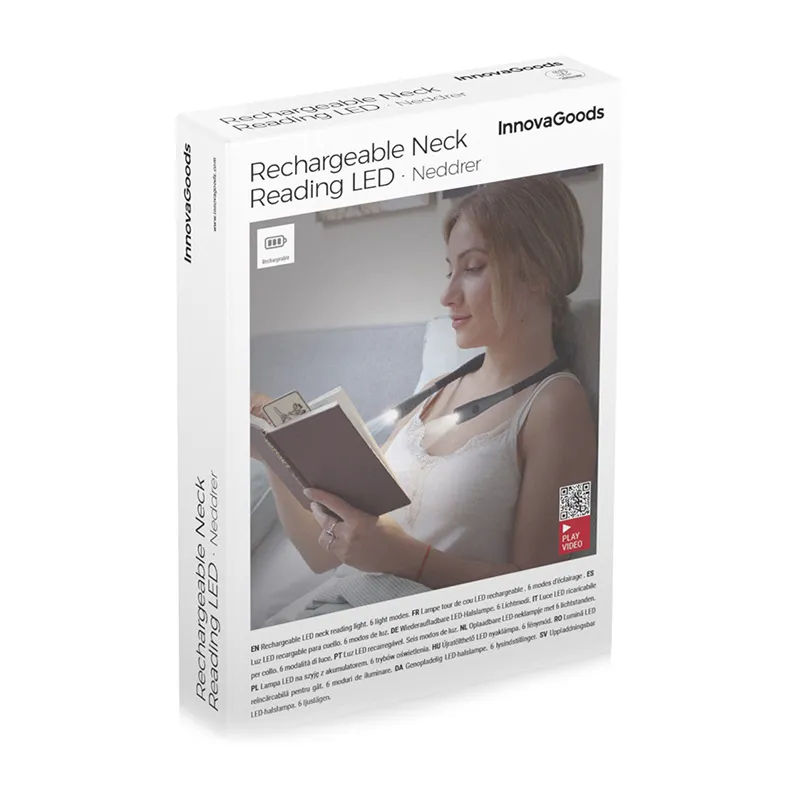 Liseuse rechargeable Tour de cou Neddrer - Gris/Noir-9