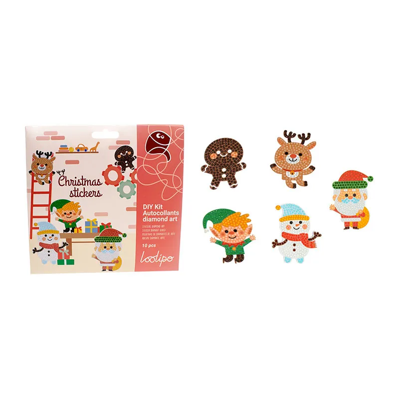 Kit créatif Stickers Diamond art + access. 10pcs - 6+-0