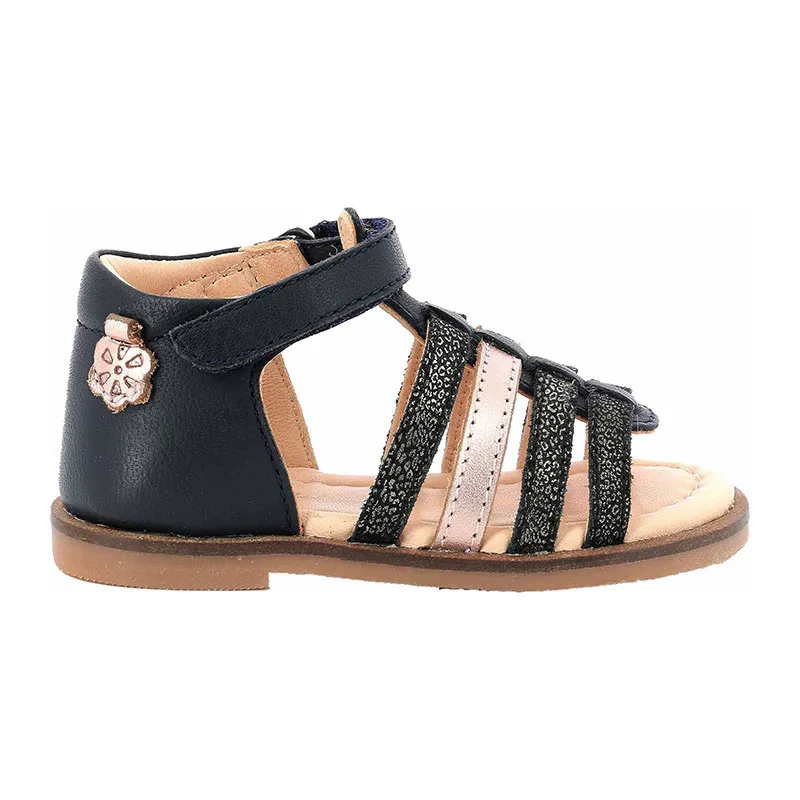 Sandales Bébé Nime Cuir - Marine/Leo-4