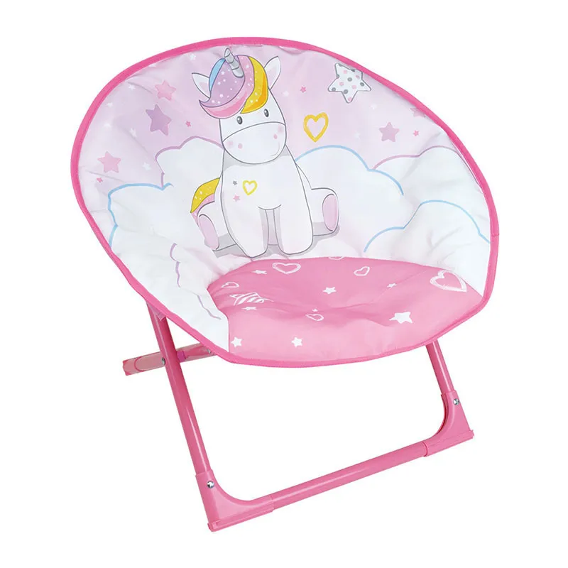 Siège lune pliable Licorne - 47x54x42cm-0