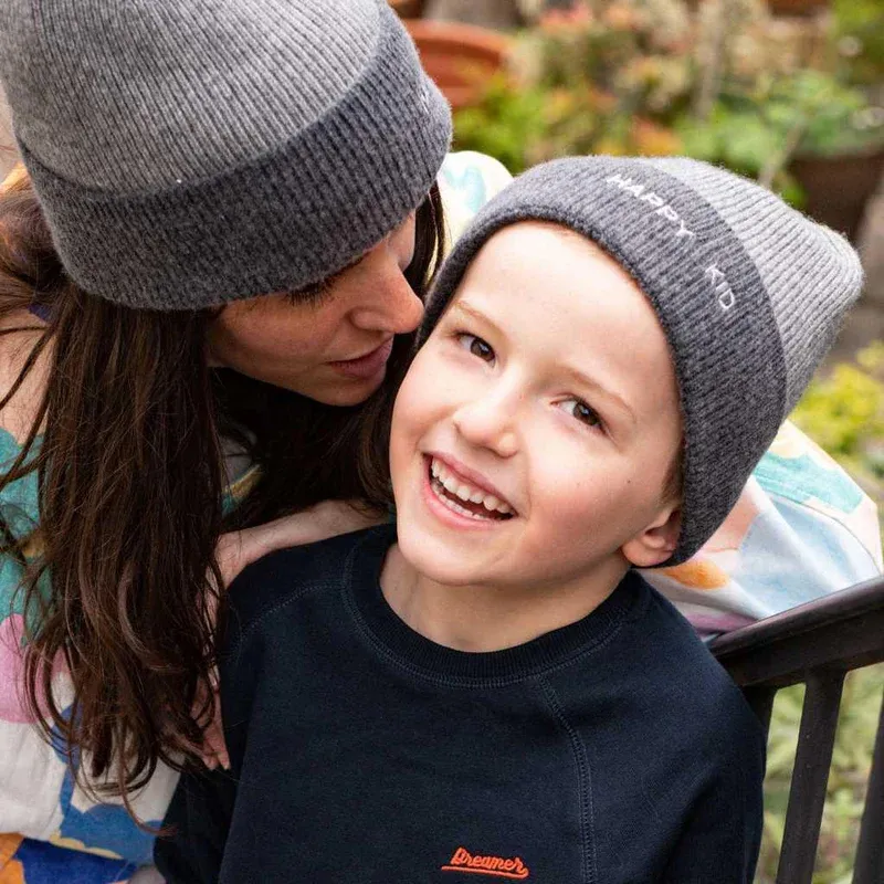 Bonnet Enfant Happy Kid - Gris-2