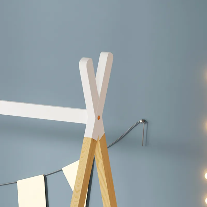 Lit Tipi Indie Blanc/Bois-8