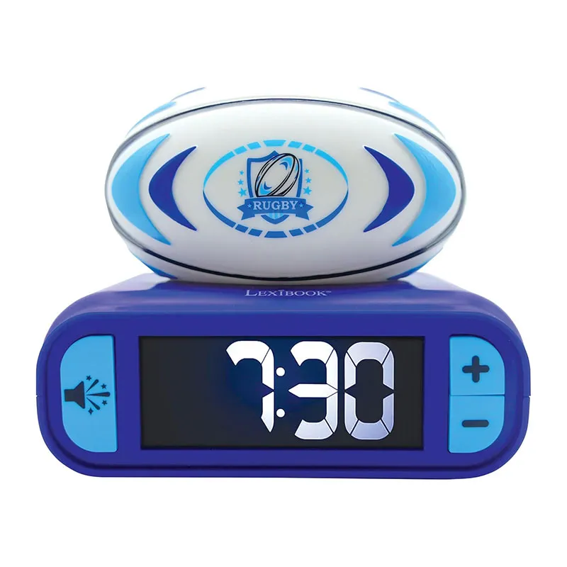 Réveil digital & Veilleuse Ballon de Rugby - 18m+-0