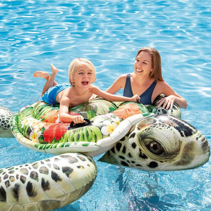 Bouée gonflable Tortue Aloha - 191x170cm-0