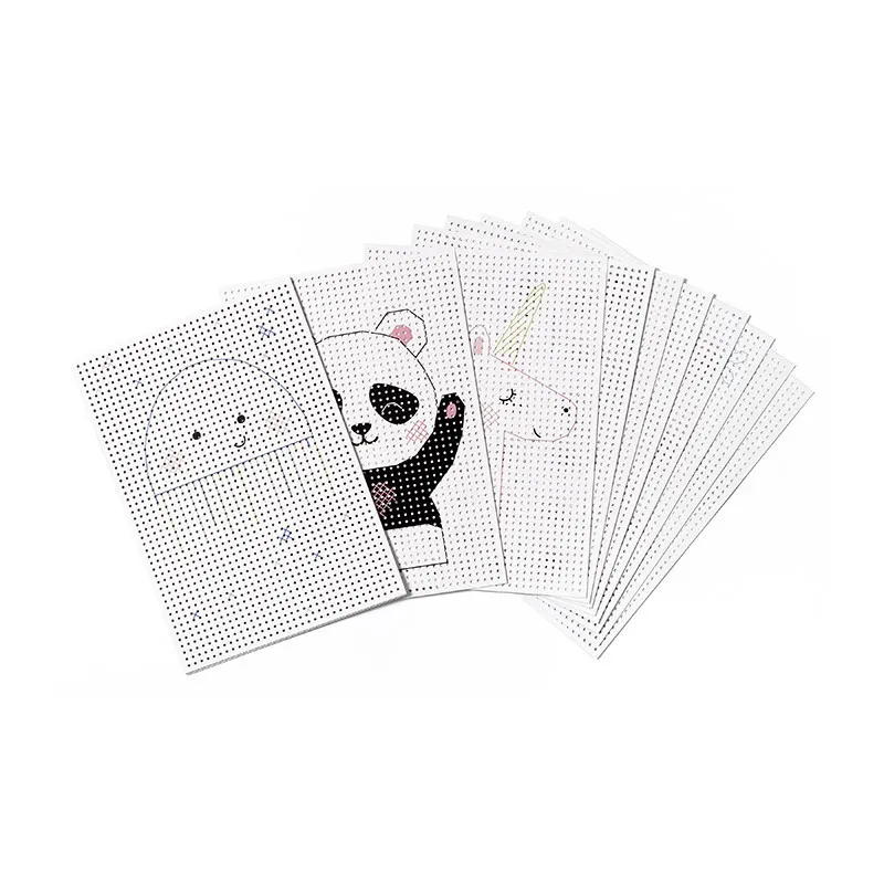 Kit broderie Animaux Blanc - 40pcs-1