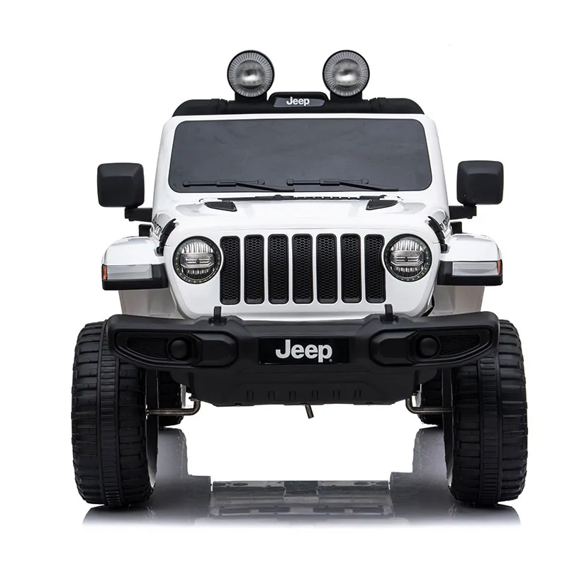 Voiture élec. Jeep Rubicon Blanc - 36m+-1