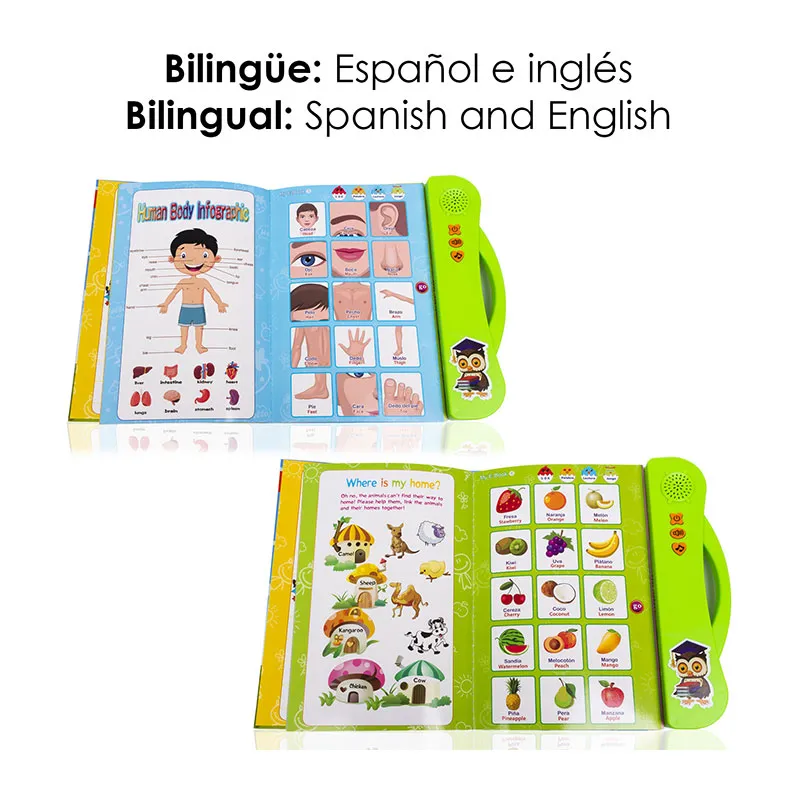 Livre éducatif bilingue Espagnol/Anglais - 36m+-2