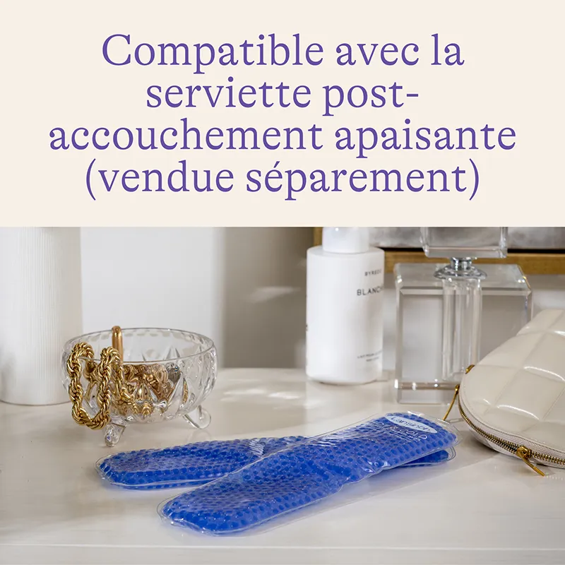 Pack Accouchement serviettes + recharges + douche intime + huile périnée-13