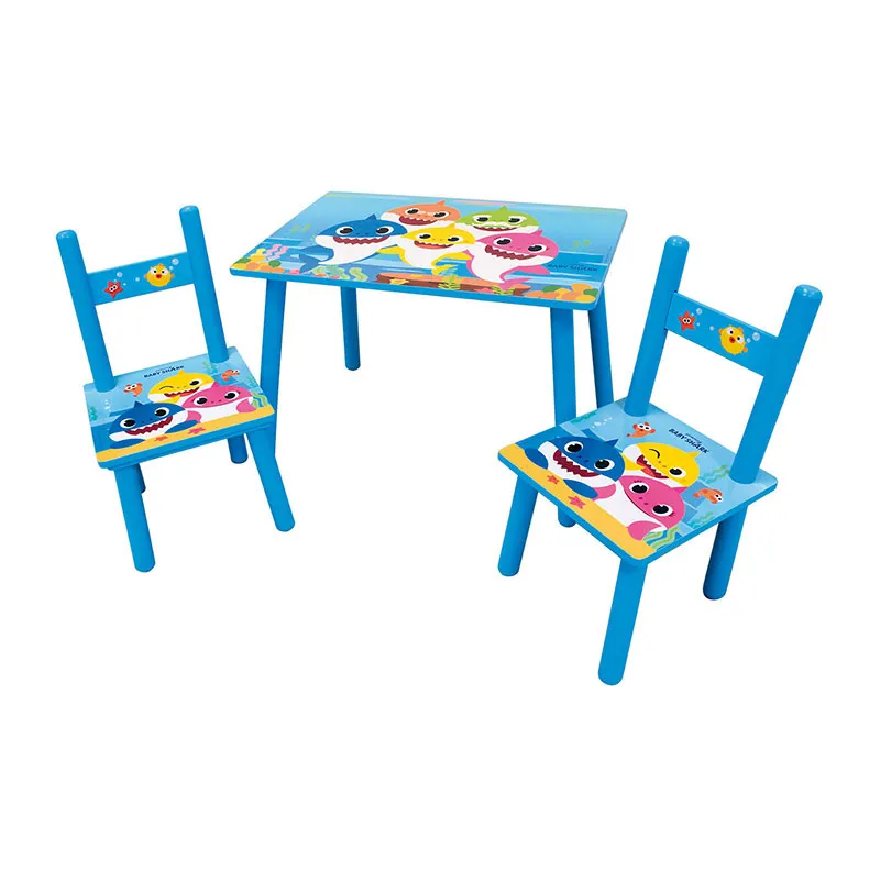 Table + 2 Chaises Baby Shark - 41,5x60x40cm-0