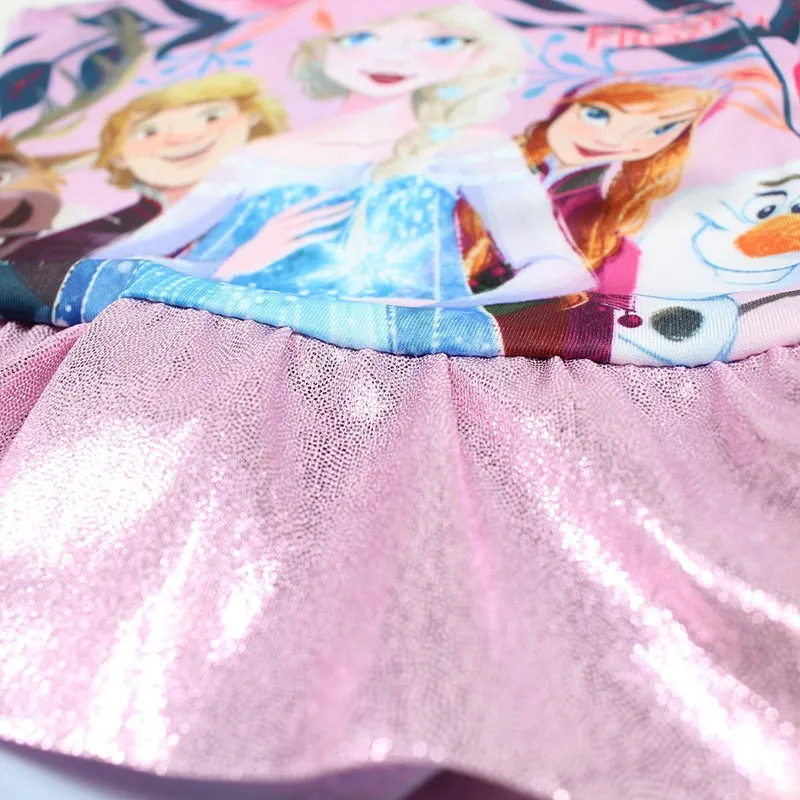 Maillot de bain fille La Reine des Neiges - Rose-2