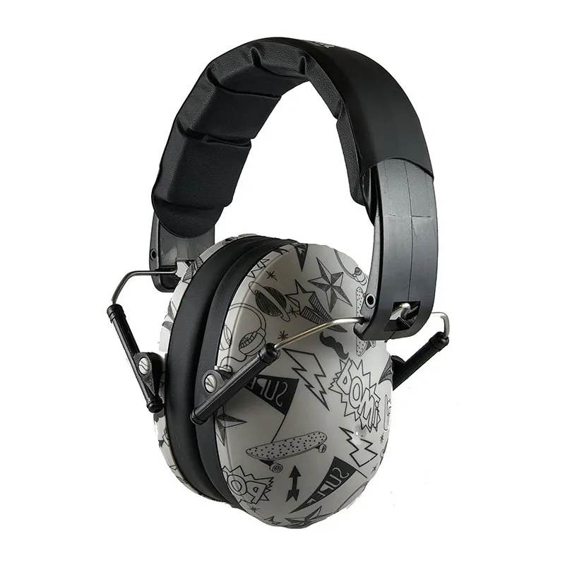 Casque anti-bruit 3-10 ans Graffitis - Gris-0