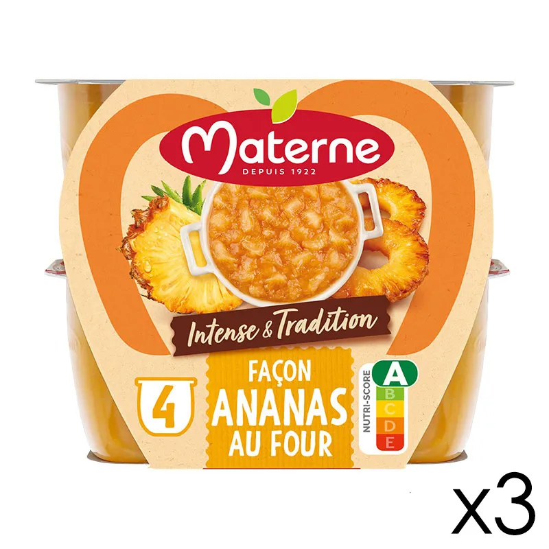 12 Compotes Coupelles Intense et Tradition Ananas - 12x97g-0