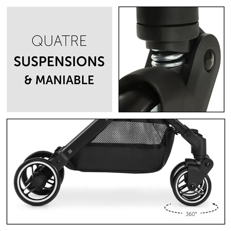 Poussette Compacte Travel N Care + Pare-soleil + Liner Mickey Mouse Noir - 0m+-8