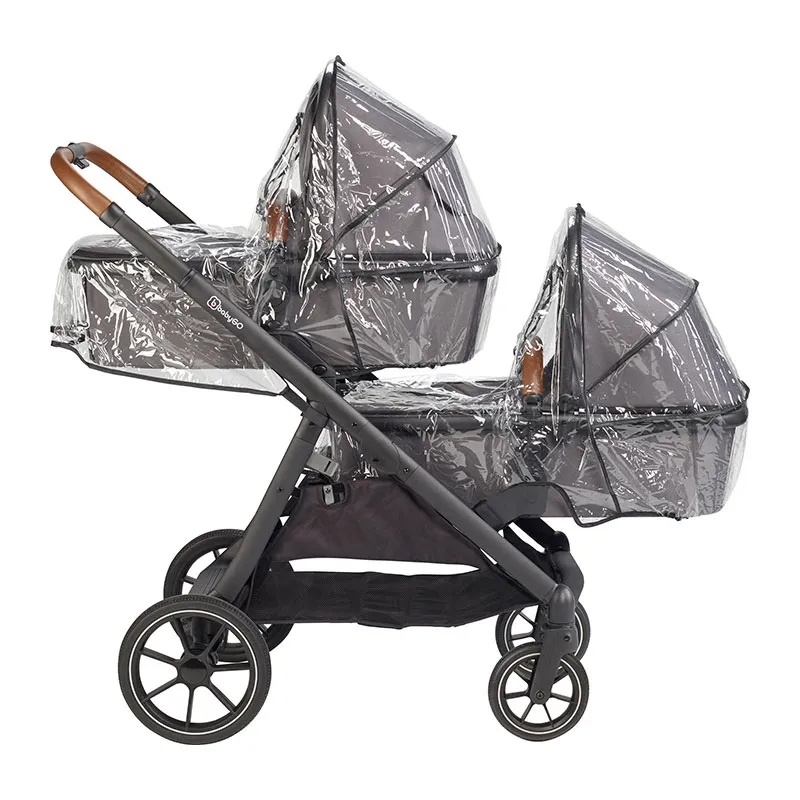 Poussette Double inline Duo 2en1 Gris - 0m+-9