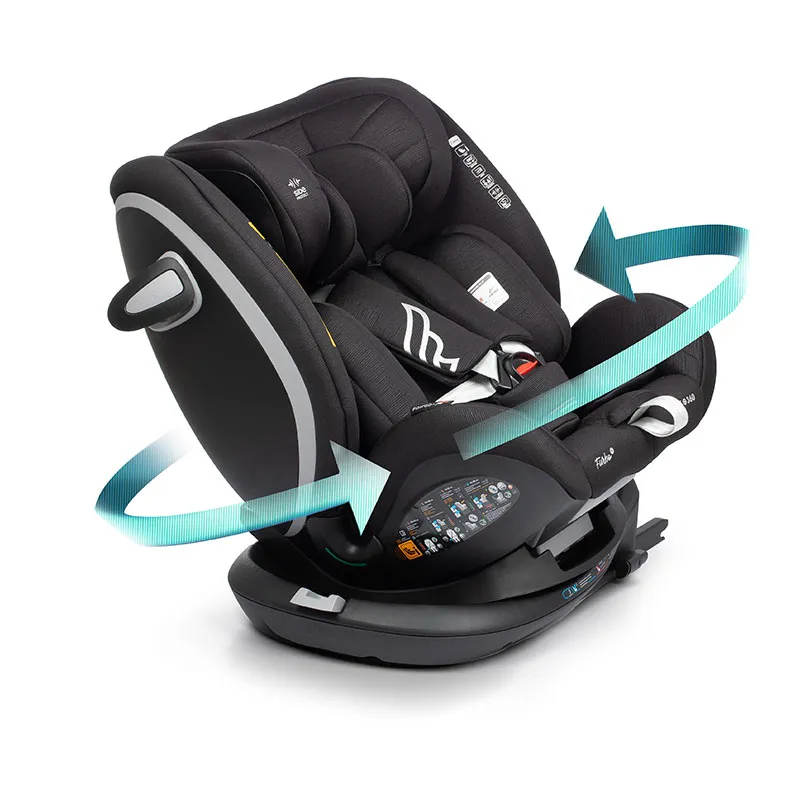 Siège-auto I-SIZE/ISOFIX 360° Furbo 40-150cm - Noir-1