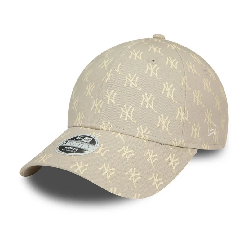 Casquette 9Forty New York Yankees Monogram Femme - Beige clair-0