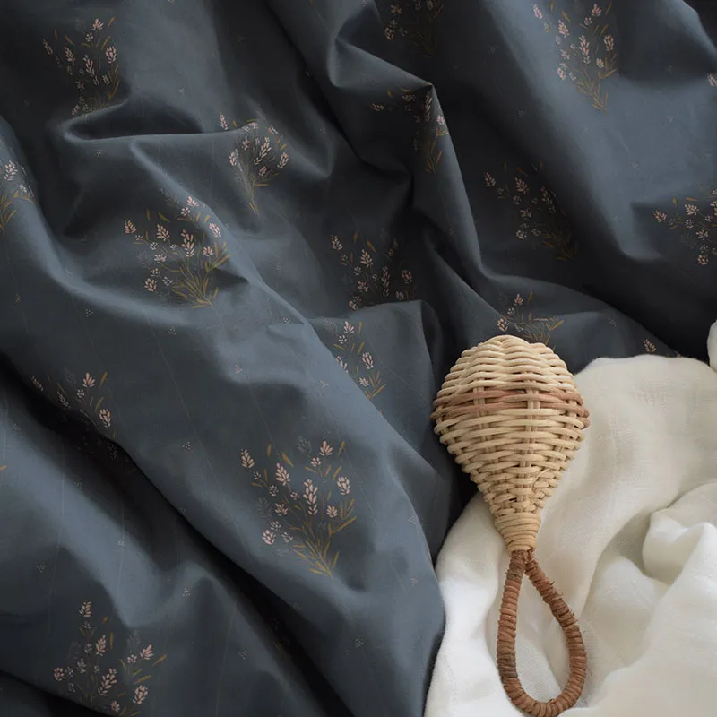 Parure 2pcs Coton BIO Bébé Madeleine Bleu prestige-2