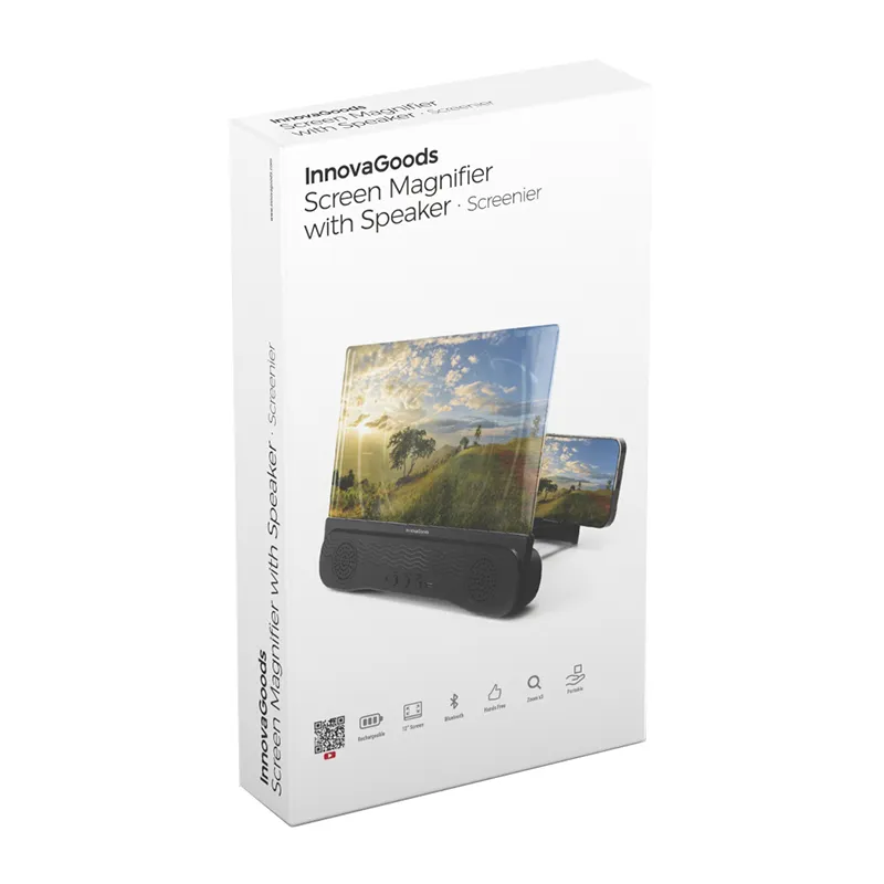 Amplificateur d’écran Téléphone Portable + Haut-parleur Rechargeable - 25,5x19,5x21cm-7
