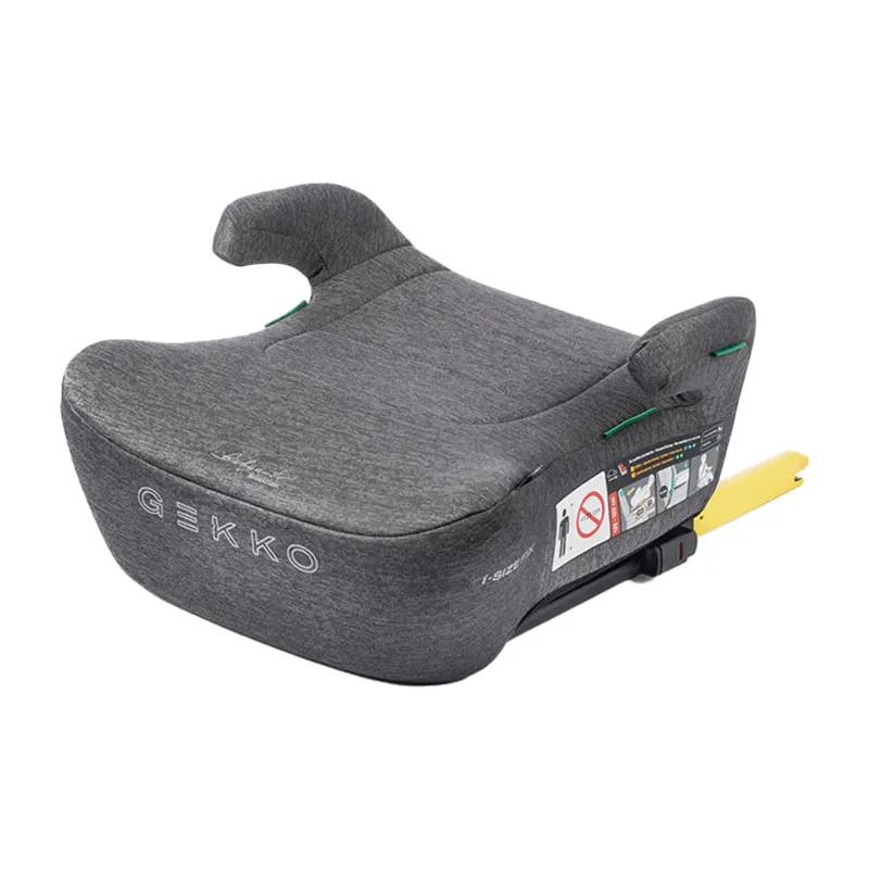 Rehausseur Gekko i-Fix i-Size/Isofix 125-150cm - Grey Dobby-0