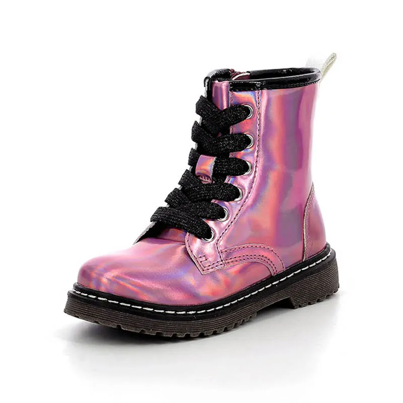 Bottines Modoka - Rose Hologram-1