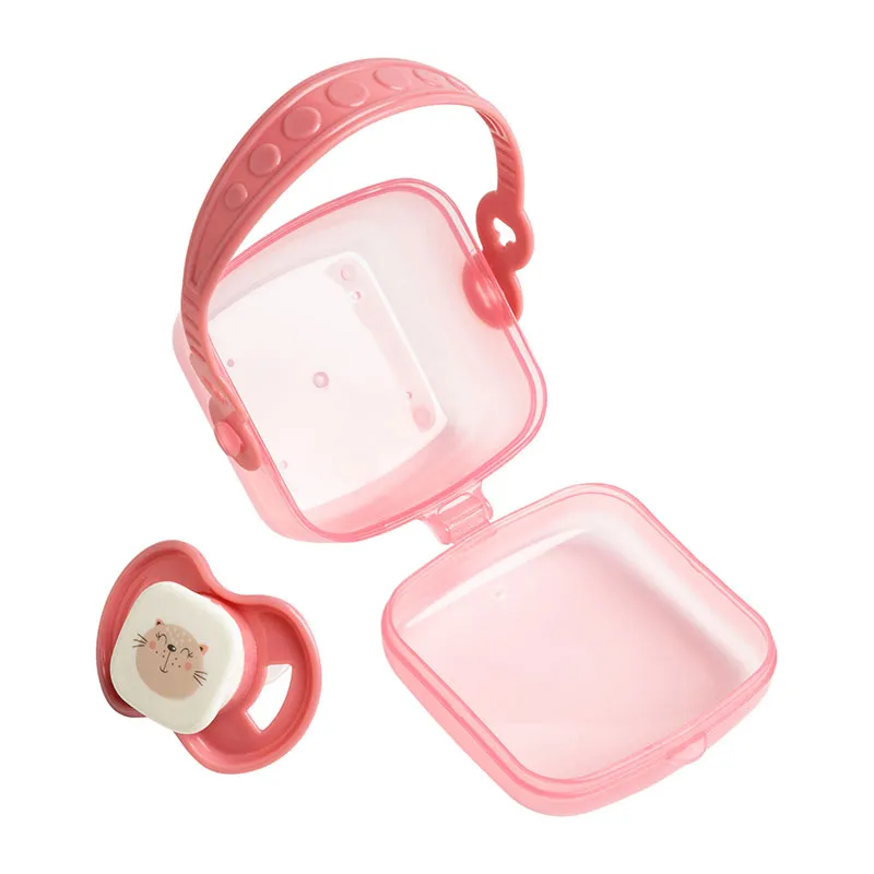 Sucette + range sucette Chat Rose - 3m+-0