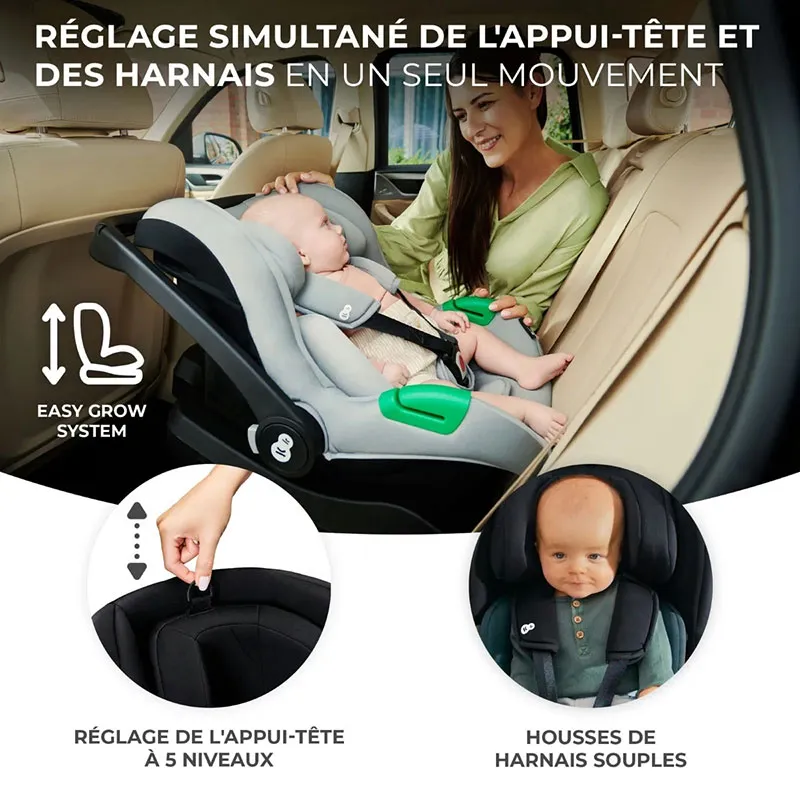 Siège-auto Mink Pro I-Size 40-75cm + Base Isofix - Noir-6