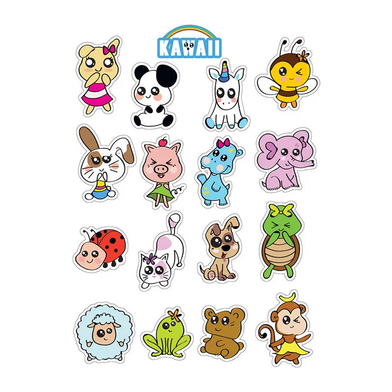Gommettes Chat, Pandas & Animaux Kawai - 178pcs-3