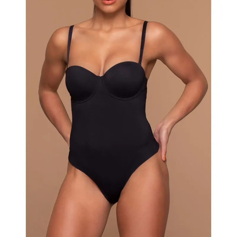 Body gainant rembourré - Noir-3