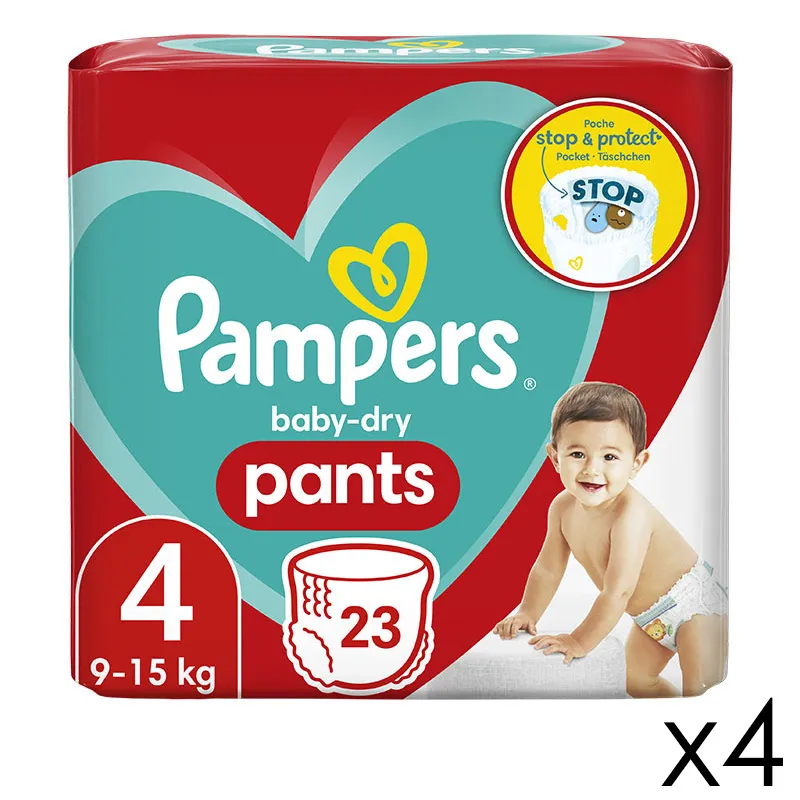 92 Pants Baby Dry T.4/9-15kg - 4x23-0
