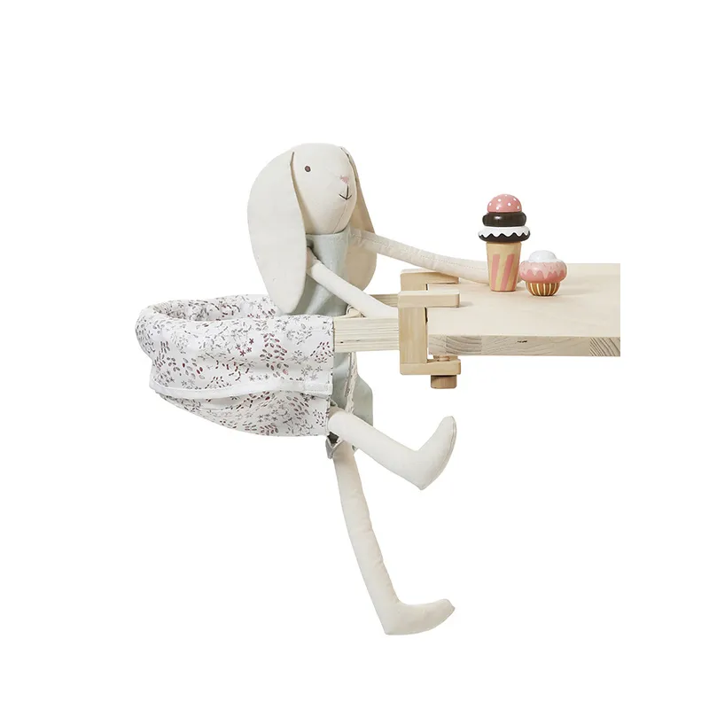 Siège de table pour poupées - Blanc-0
