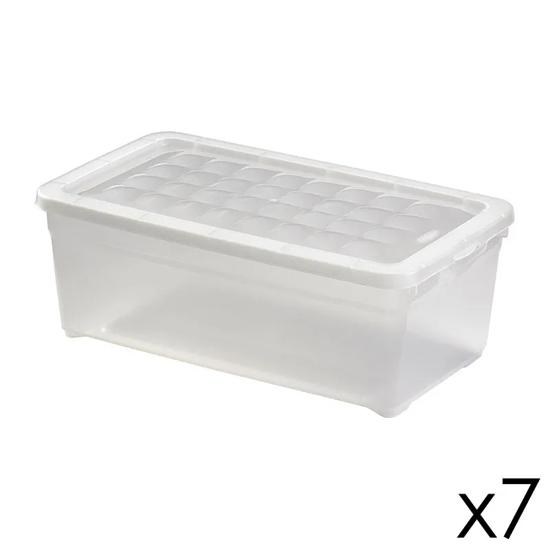 7 Boîtes à chaussures Transparent - 34x19cm-0