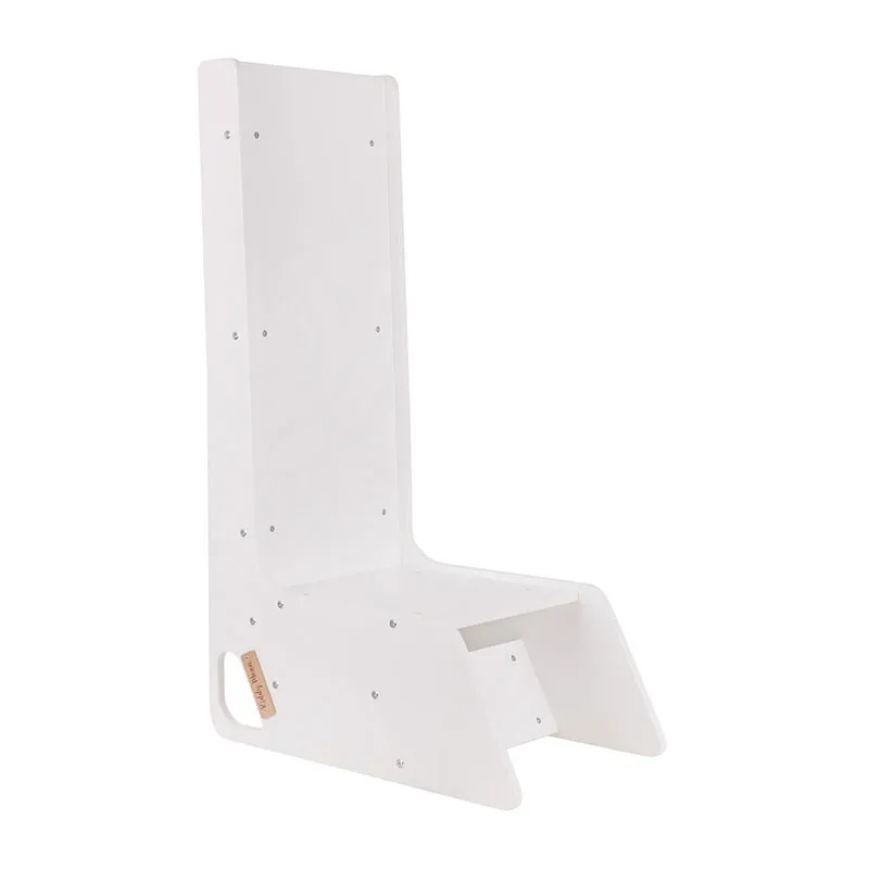 Toboggan 2en1 en bois Blanc - 52x35cm-5
