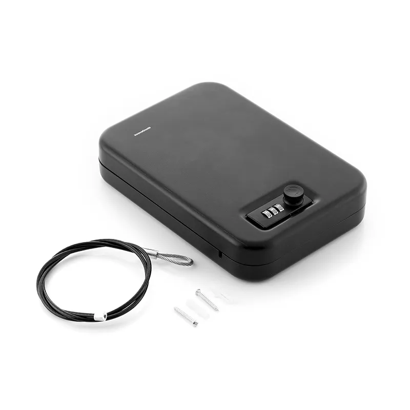 Coffre-Fort Portable + câble de sécurité Prisaven - 24,5x5,5x16,5cm-7