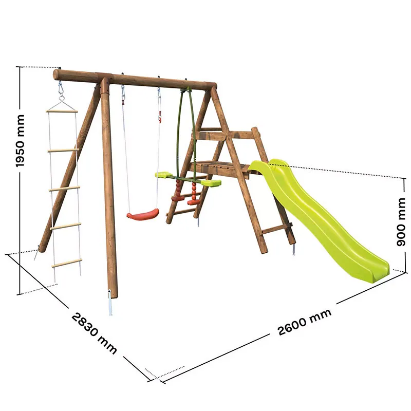 Portique 4 agrès Mûrier - 36m+-7