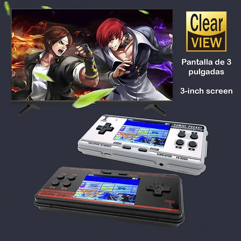 Console de jeu vidéo 5000 jeux Rétro Blanc - 36m+-2