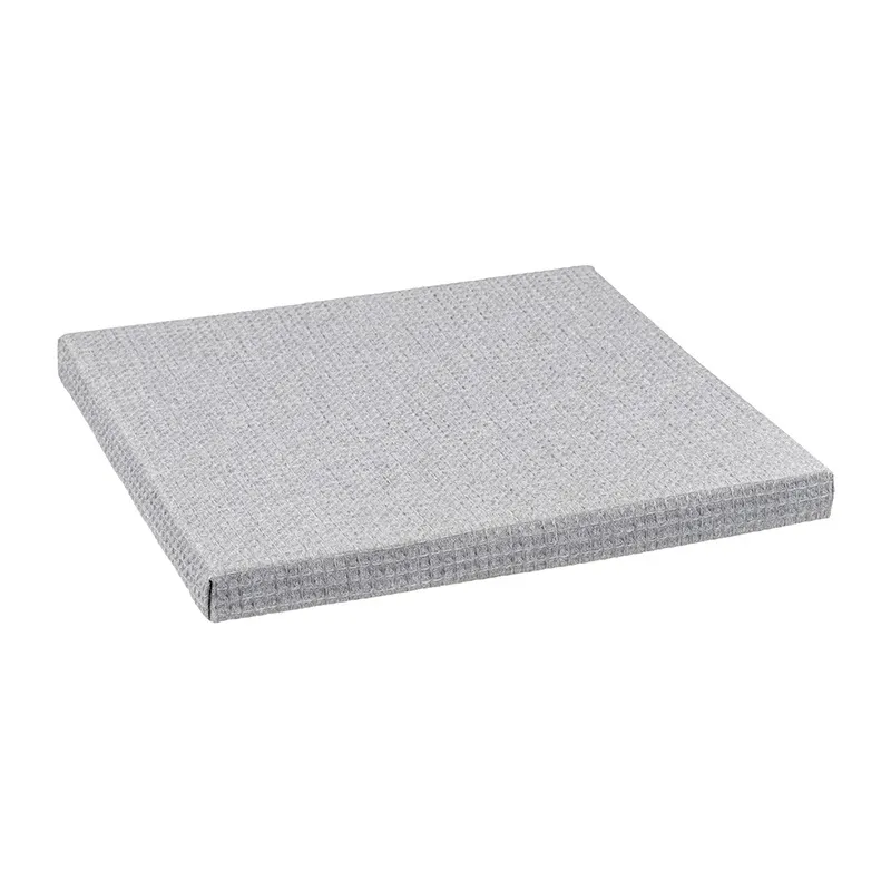 Boite rangement avec couvercle coton Gris - 31x31cm-2